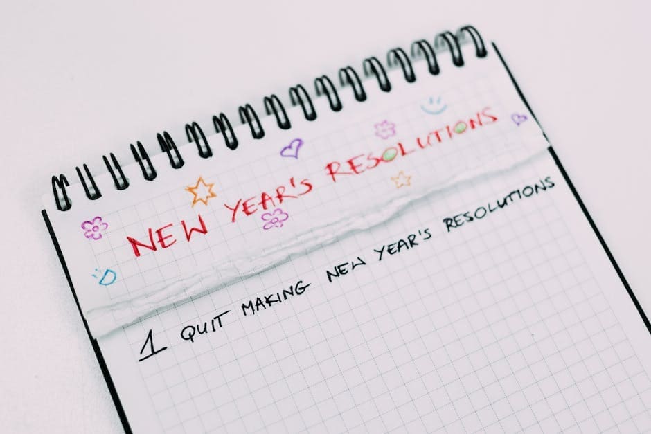 New Years Resolutions to Improve Mental Health